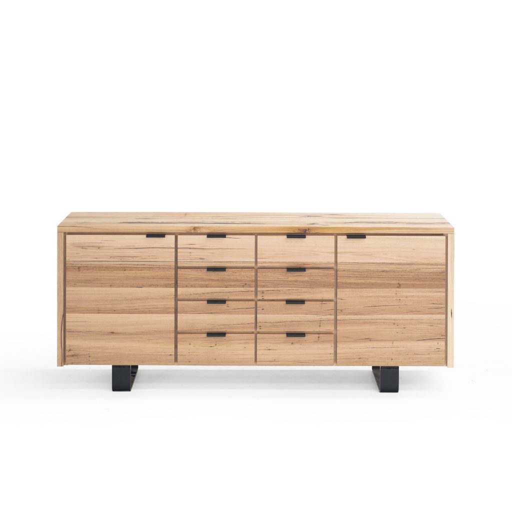 Indy Steel and Messmate Buffet Custom Made Solid Timber Furniture