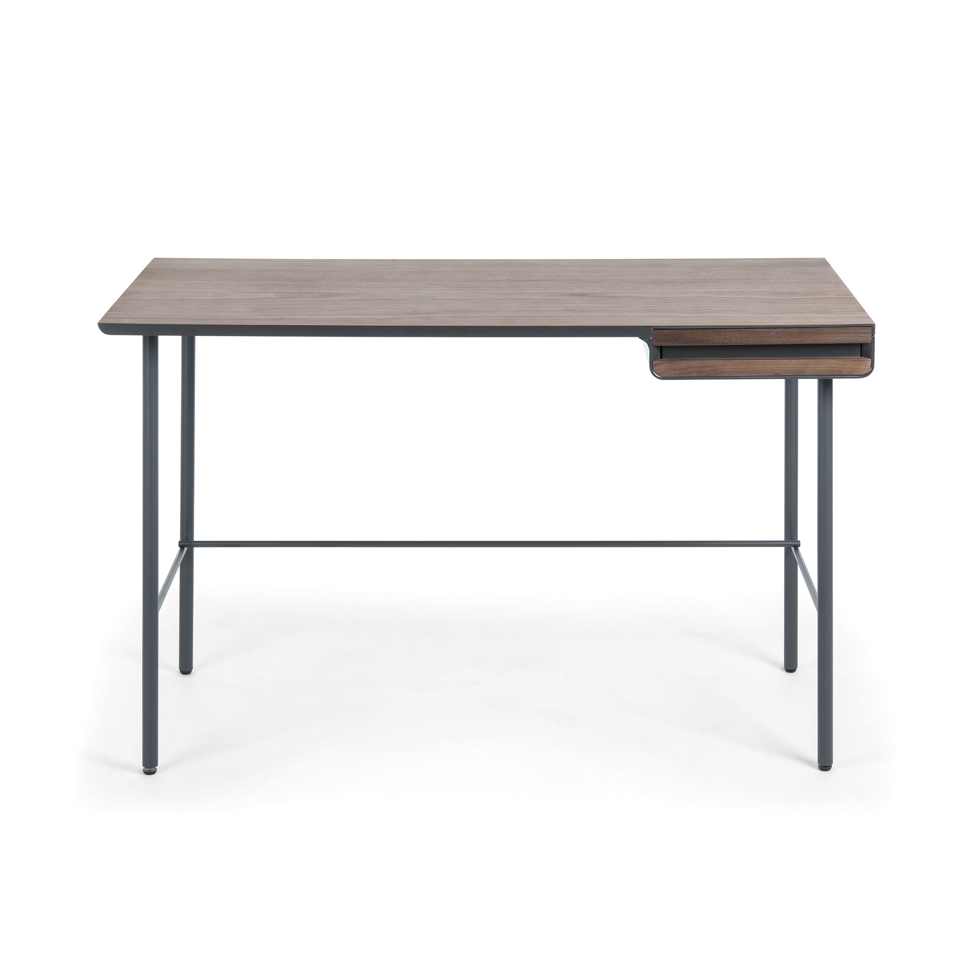 MAHON Desk walnut veneer & graphite MDF, | lifestylefurniture