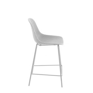 Quinby Bar Stool-White