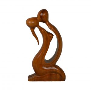Kissing Couple Abstract Carving
