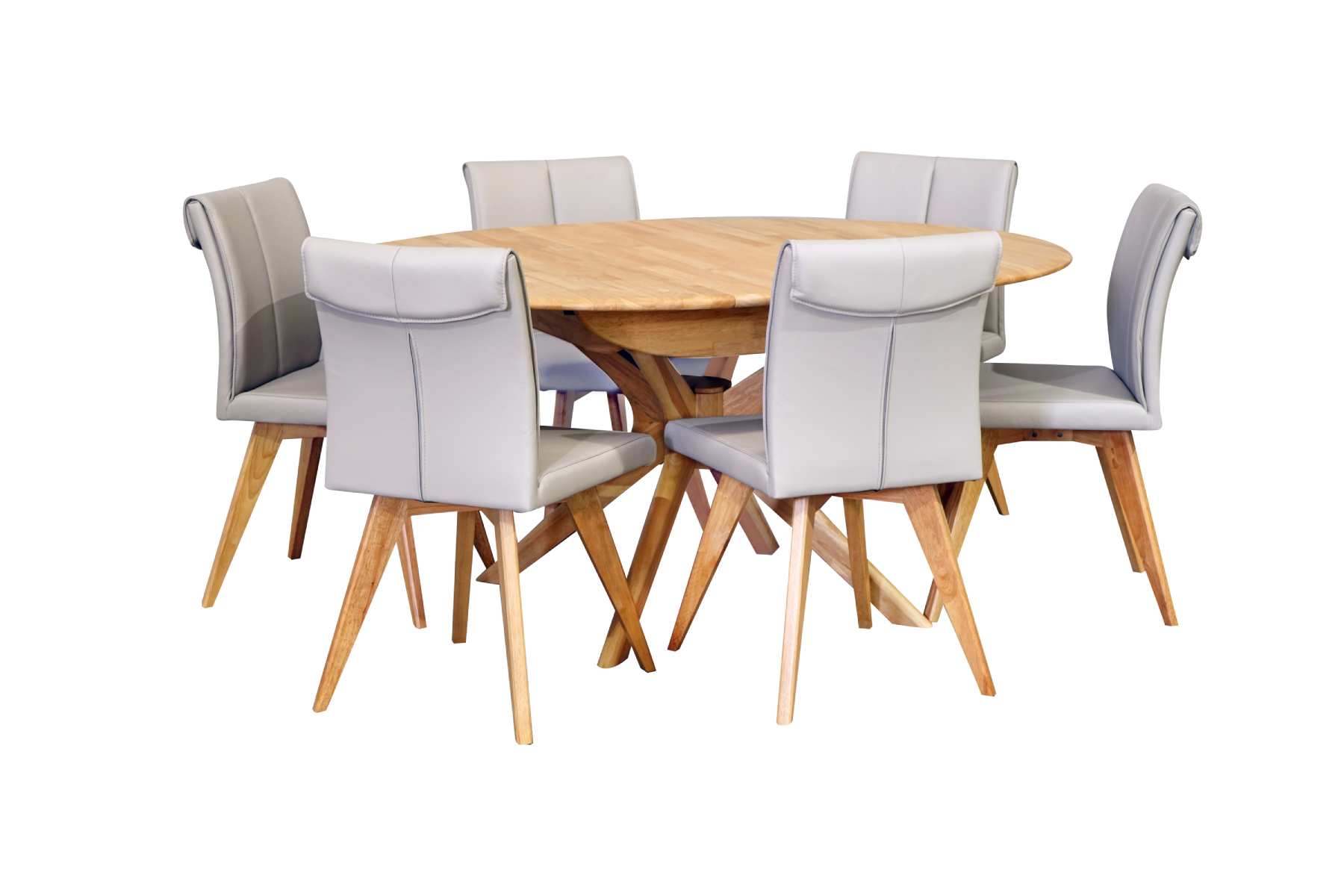 York Round Extension Table - Lifestyle Furniture Timber Specialists