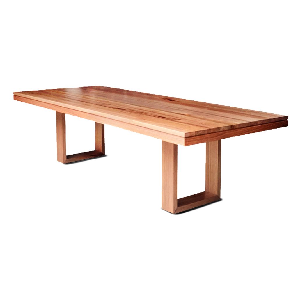 Vista Builtup Edge Dining Table Custom Made Solid Timber Furniture Lifestyle