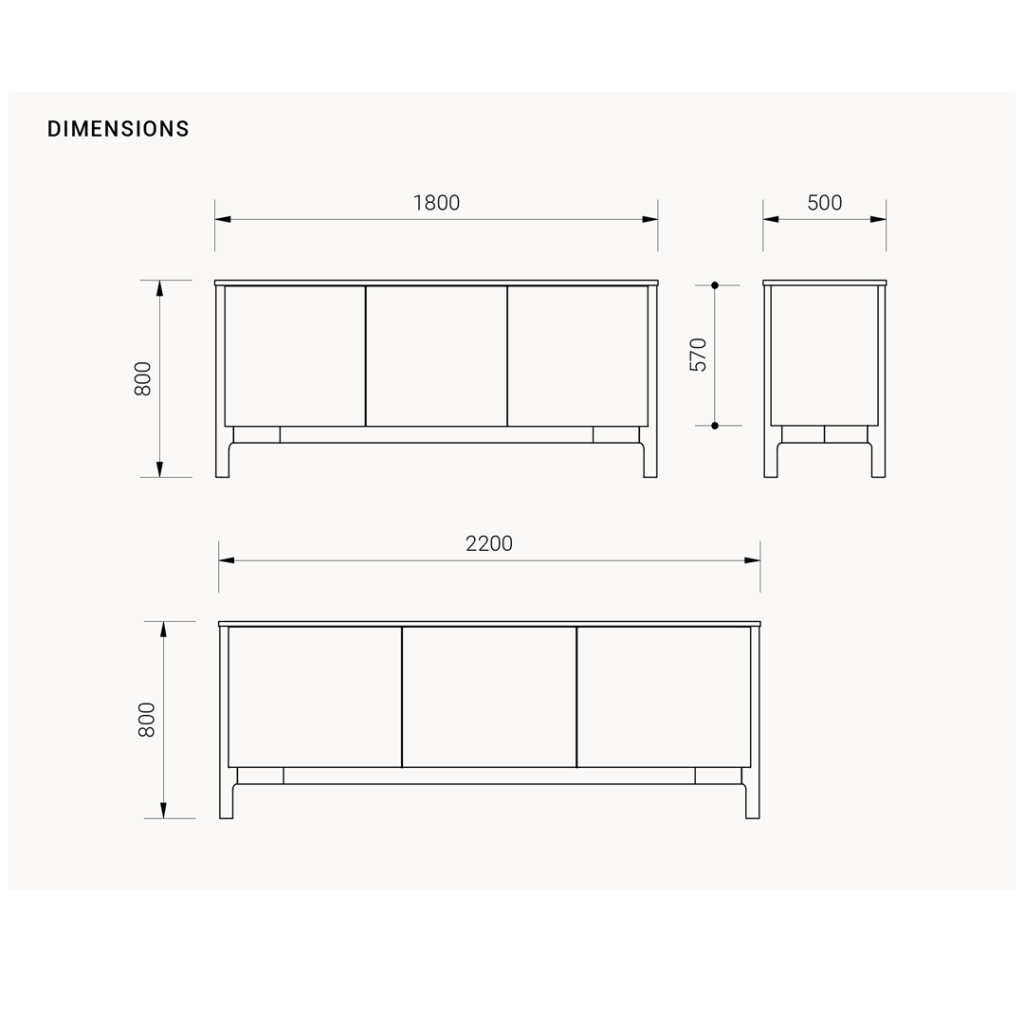 Aksel Buffet Custom Made Solid Timber Furniture Lifestyle