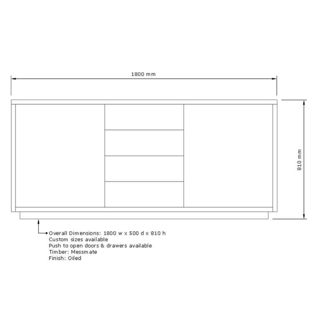 Messmate 1800 Vanity Custom Made Solid Timber Furniture Lifestyle
