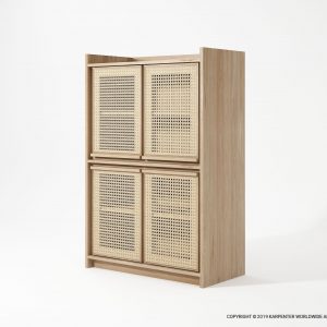Roots Cupboard with 4 Doors