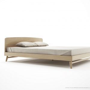 Twist King Bed  - European Oak