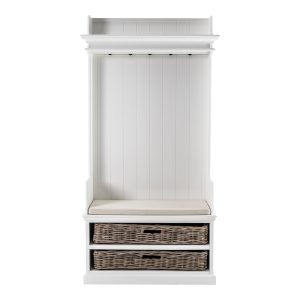 Halifax Entryway Coat Rack & Bench Unit