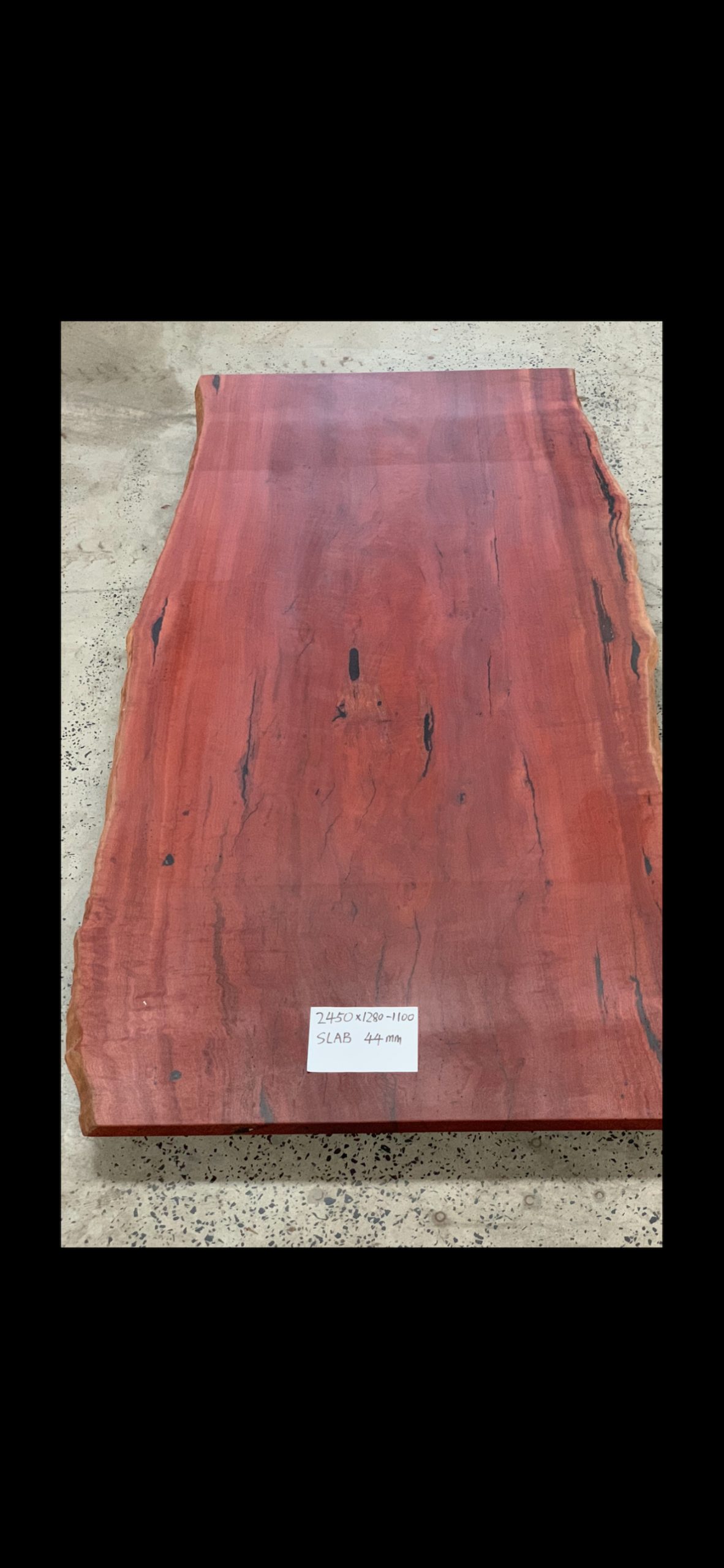 Redgum Single Slab Table 2450mm